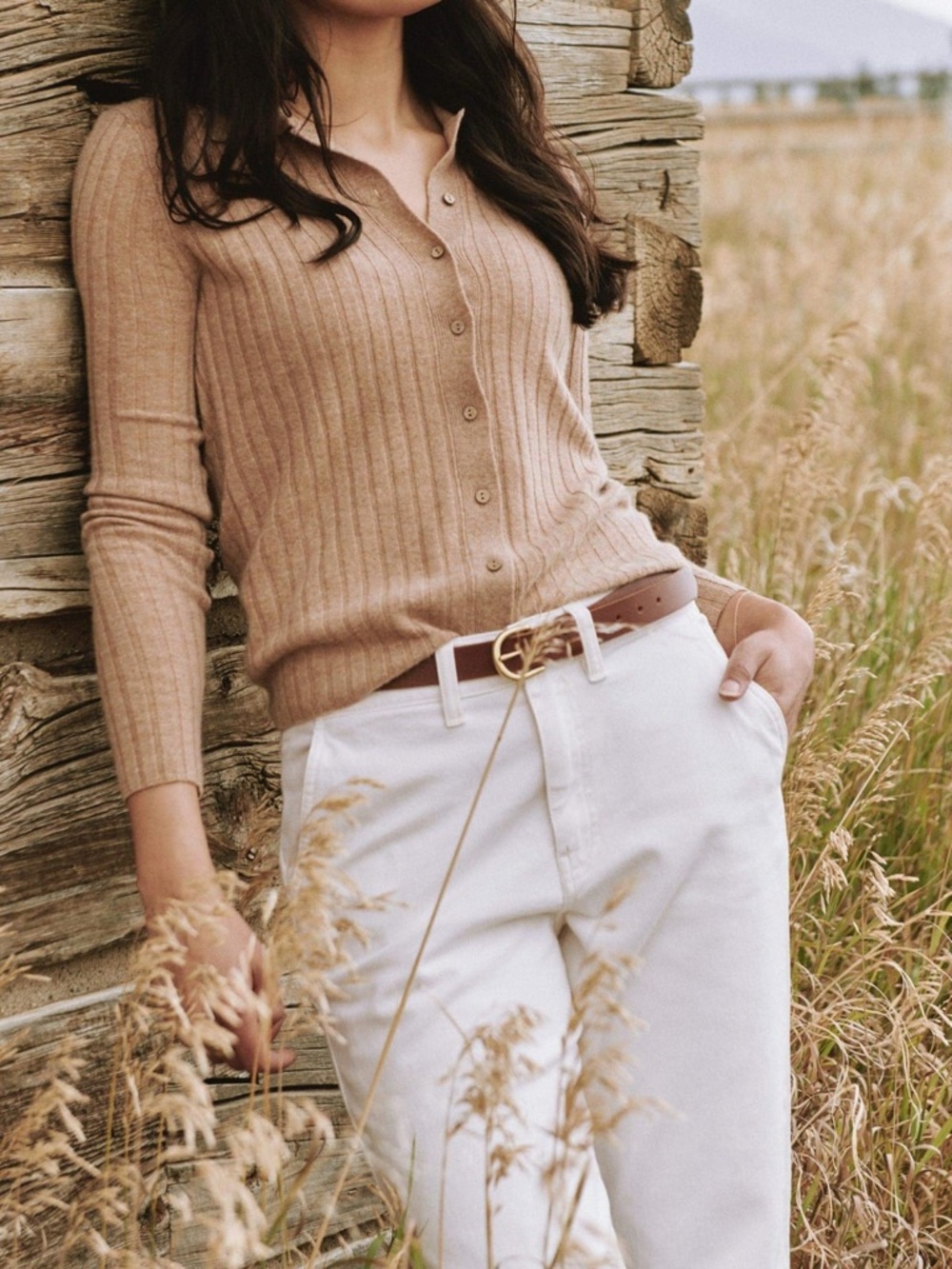 Faherty Cloud Cashmere Ribbed Polo